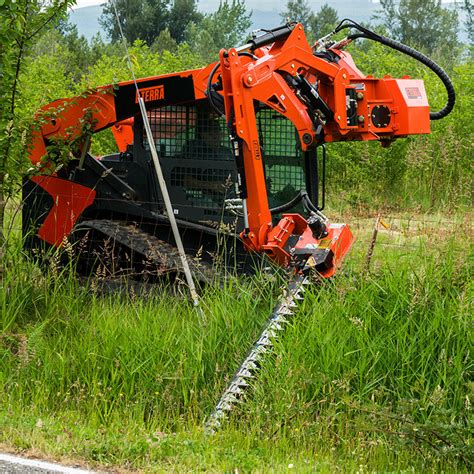 lawn mower attachment for skid steer|boom mounted mowers skid steer.